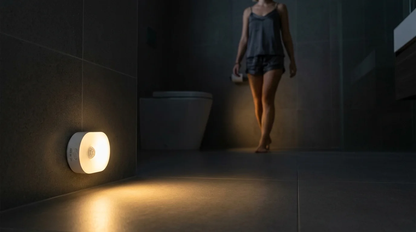 Lyridz luz nocturna sensor movimiento recargable luz calida inodoro bano