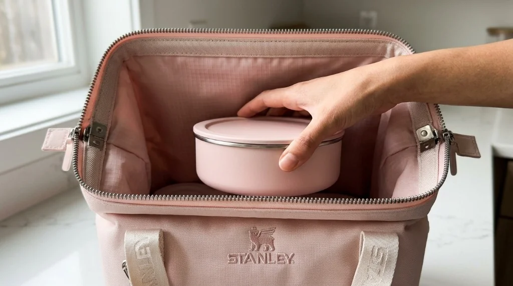 Bolsa térmica Stanley All Day Julienne 7,4L con apertura rígida tipo maletín de médico